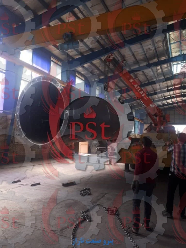 بارگیری قطعات تولید شده در محل کارگاه