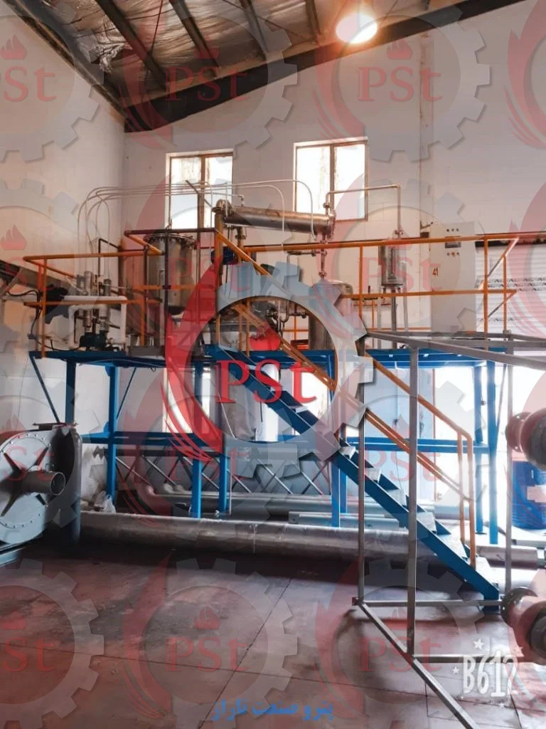 راکتور ساخته شده که در محل کار مشتری نصب شده است