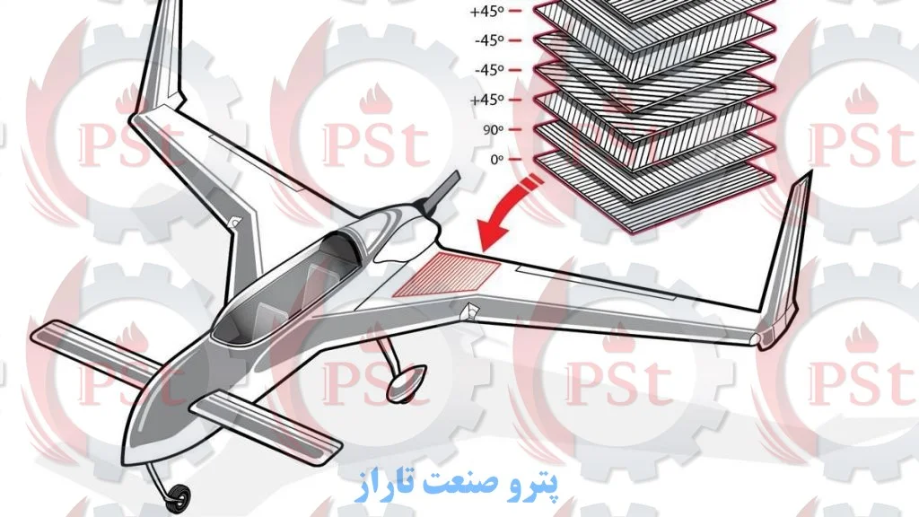 قطعات کامپوزیتی هواپیما ممکن است از ده تا صد لایه باشند