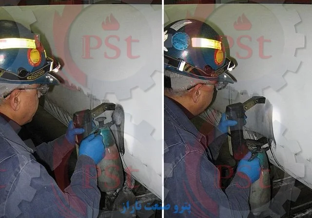 نمونه‌ای از روش ذرات مغناطیسی