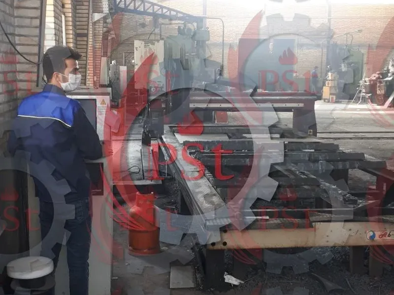 تجهیزات نورد، خم کاری و برش قسمت‌های مخزن