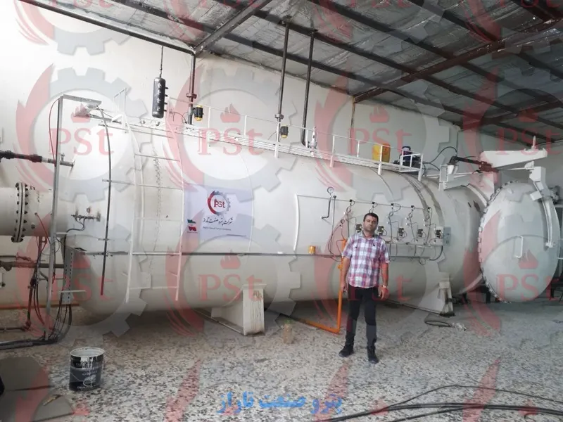 ساخت اتوکلاو شیشه لمینت و کامپوزیت