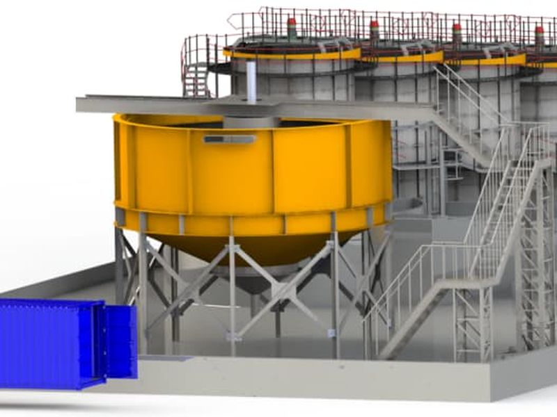 میکسر و مخزن لیچینگ و بیولچینگ