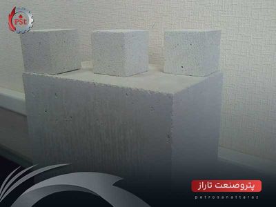 نمونه‌ای از بتن اسفنجی اتوکلاو شده