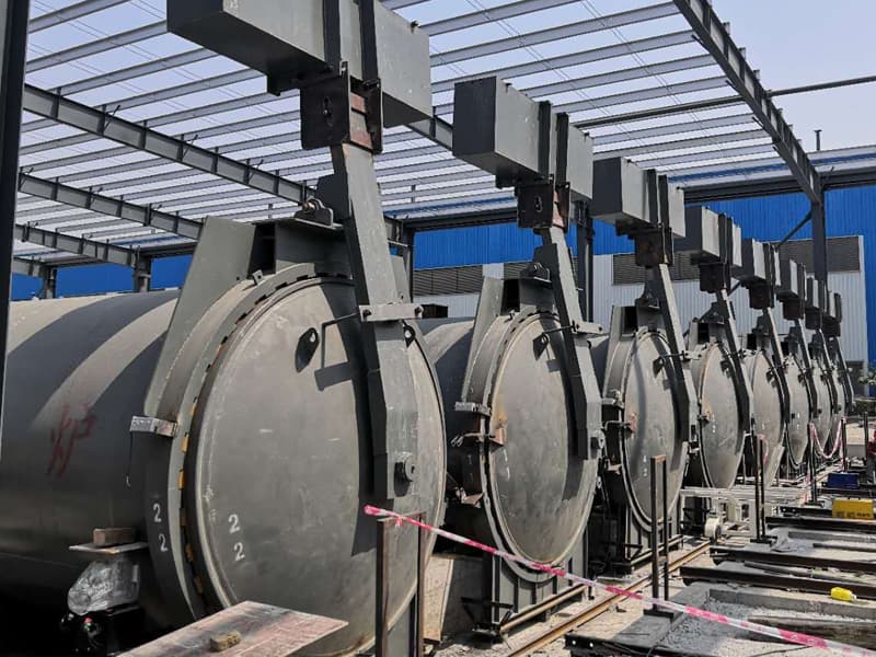 راکتور اتوکلاو تحت فشار جهت پخت بلوکهای AAC