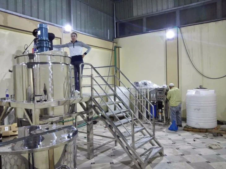 واحد تولید شامپو و تجهیزات ساخت محصولات مراقبت از مو