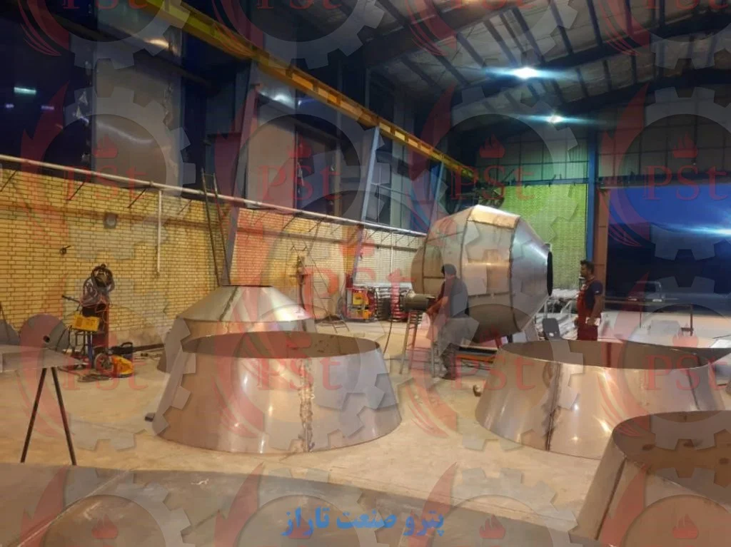 بازرسی فنی و کنترل ابعادی مخازن کروی پس از فرایند شکل‌دهی انفجاری