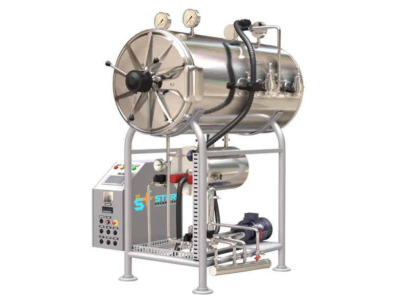 اتوکلاو استریل‌کننده در صنعت کنسروسازی برای فرآیند حرارتی و ایمن‌سازی مواد غذایی