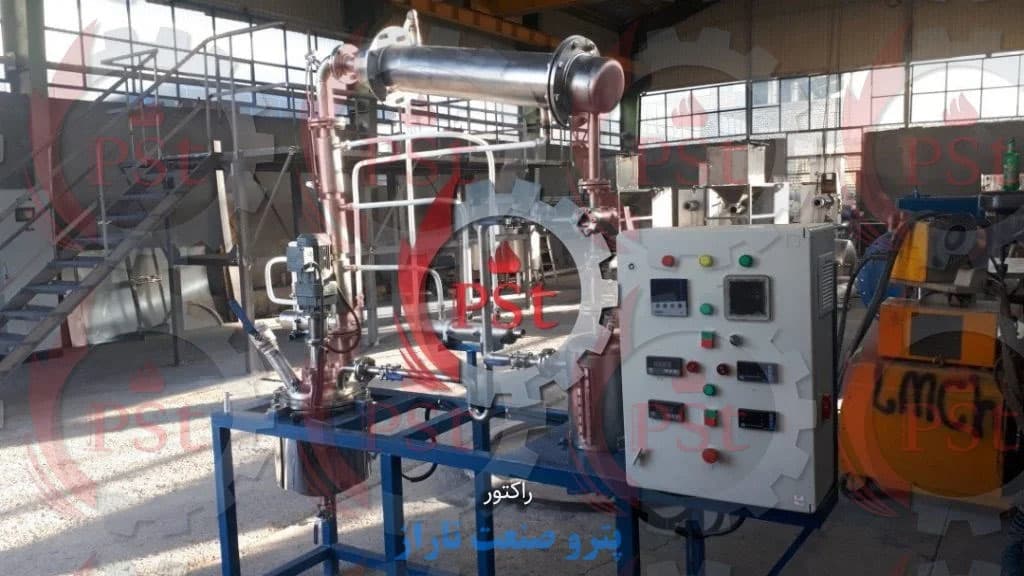 راکتور صنعتی برای انجام واکنش‌های شیمیایی و تولید مواد صنعتی