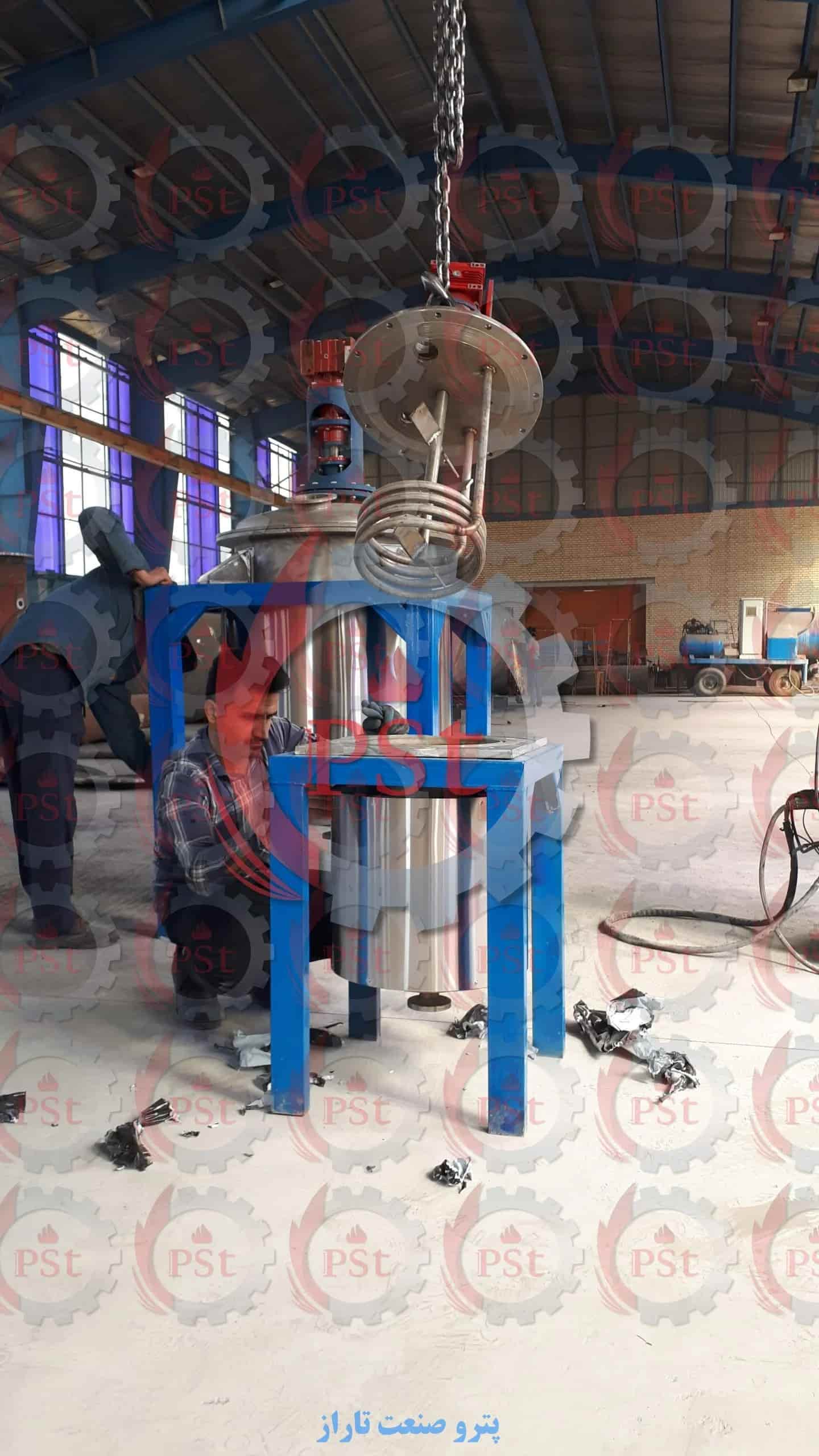 ساخت فرمانتور صنعتی از جنس استیل.