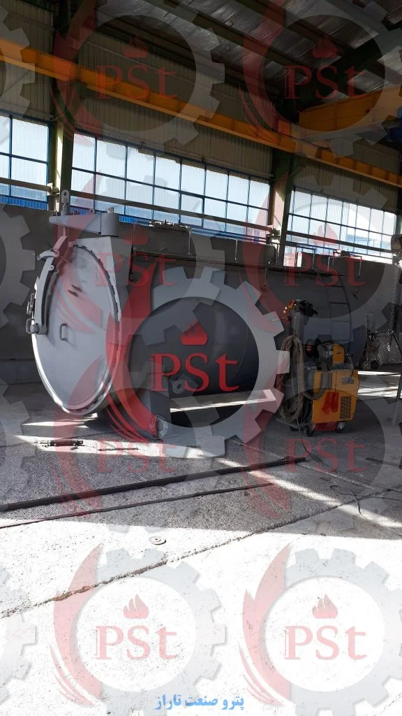 اتوکلاو شیشه لمینت قبل از رنگآمیزی برای آمادهسازی و پخت لایههای شیشه چندجداره