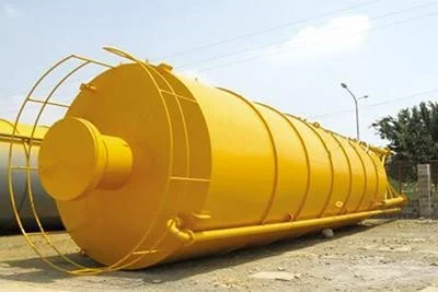 سیلوی نگهداری آهک و سیمان برای ذخیره‌سازی مواد پودری در صنایع ساختمانی و تولیدی