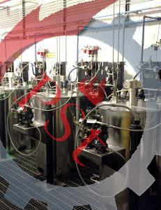 میکسر صنعتی استیل ضد زنگ با پنل کنترل دیجیتال.