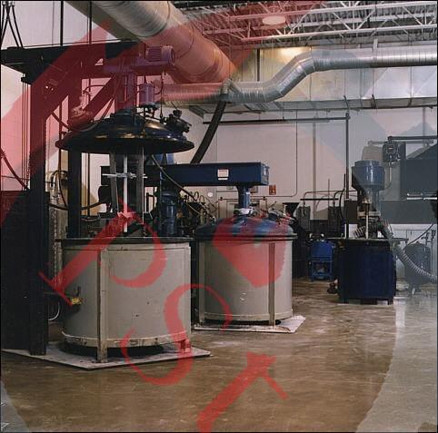 خط تولید رزین پلیاورتان شامل واحدهای اختلاط، واکنش، پلیمریزاسیون و فرآوری صنعتی