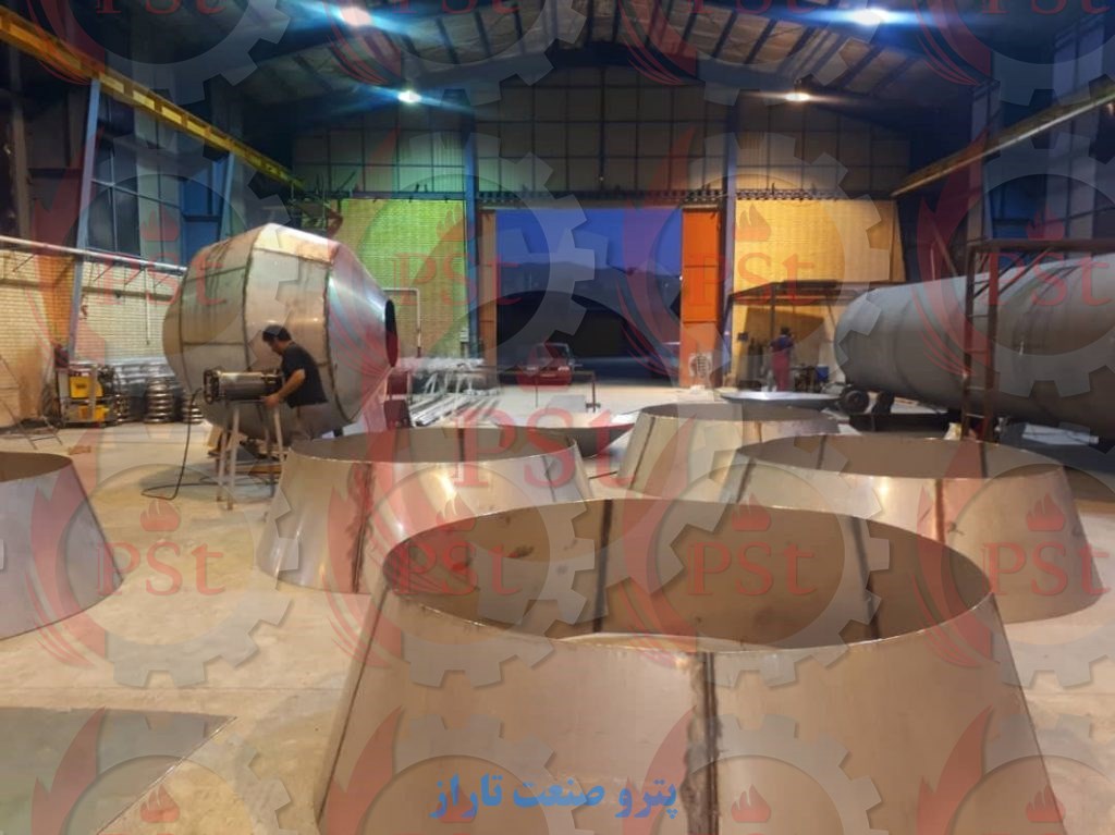 واحد صنعتی تولید و استفاده از مخازن کروی ذخیره‌سازی