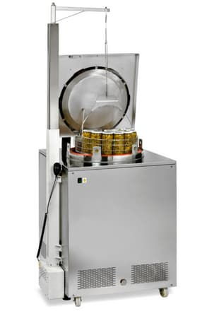 دیگ صنعتی عمودی.